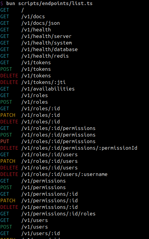 엔드포인트 목록